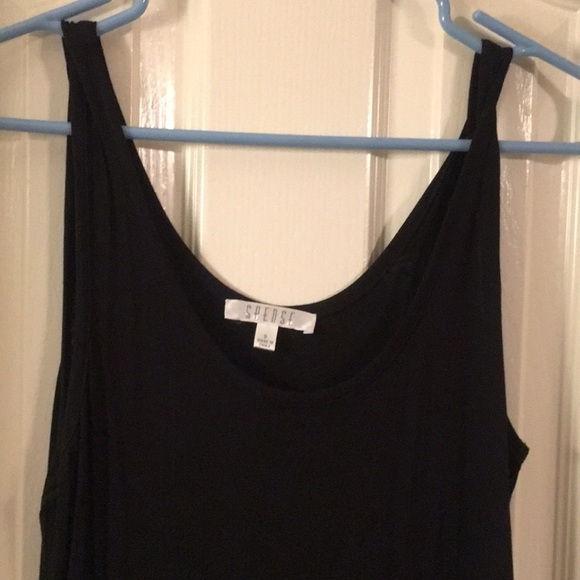 Spense size Small black dress w/ tassels in skirt - Picture 2 of 8